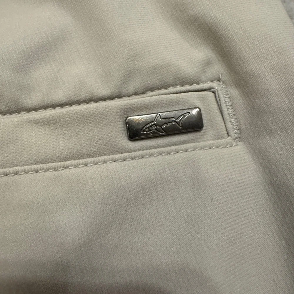 Greg Norman Protek Golf Shorts Mens 36 Tan Beige Stretch Performance Flat Front